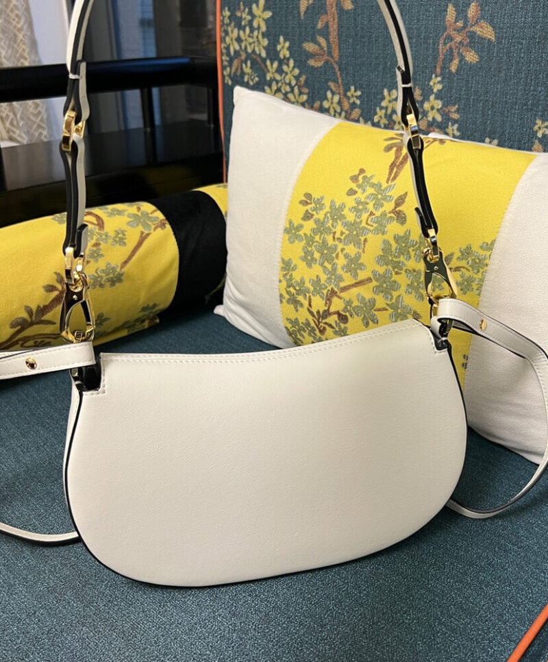 Valentino Small Valentino Garavani Ohval Shoulder Bag In Nappa Calfskin